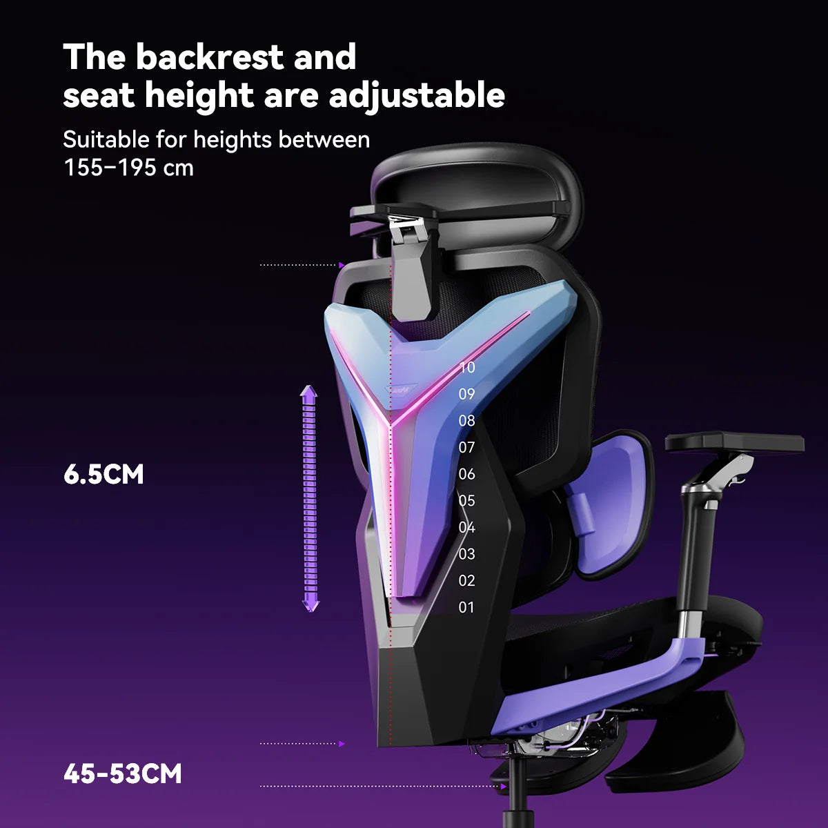 G7 Custom Light-Up Mecha Ergonomic Gaming Chair | 3 Modes