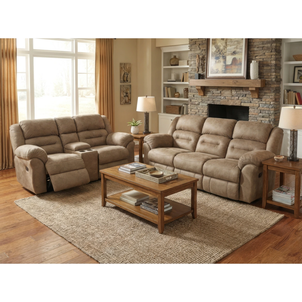 Console Loveseat Gambler Collection by HomeStretch